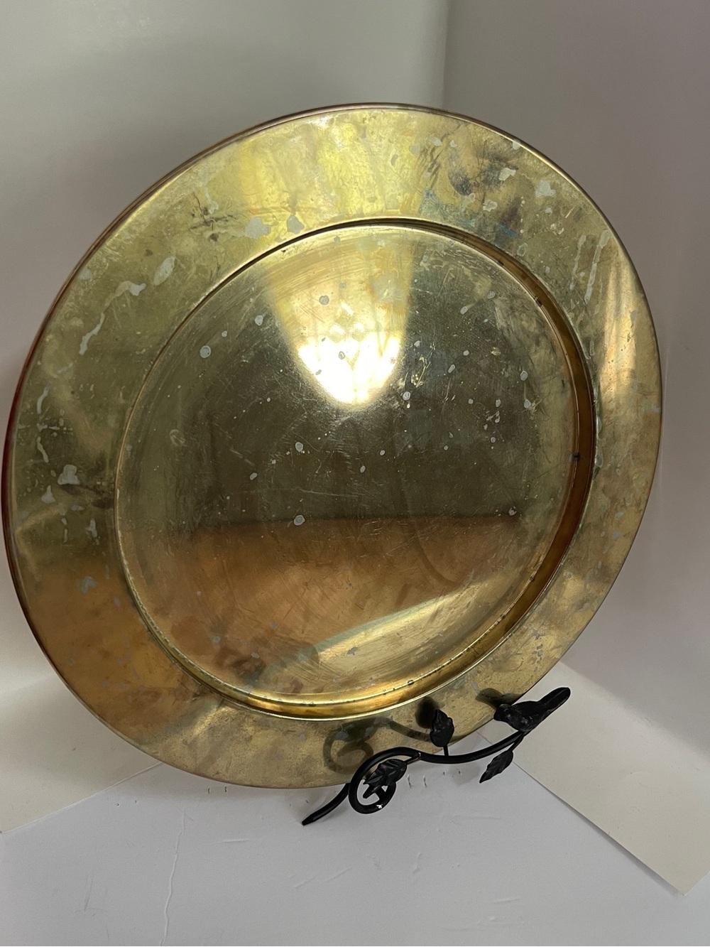 Element Gold Metallic Decorative Charger Plate 13.75”